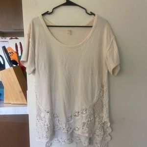 Free People white flowy top